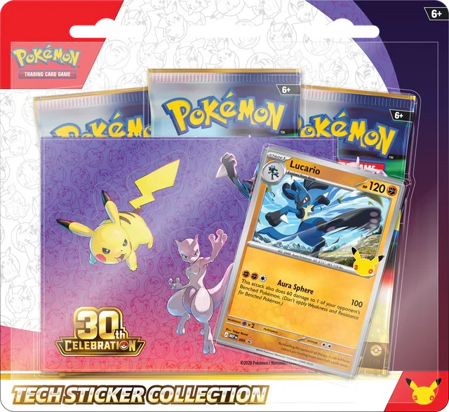 Pokémon TCG: 30th Celebration Tech Sticker Collection (EN)