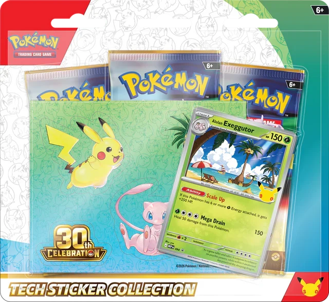 Pokémon TCG: 30th Celebration Tech Sticker Collection (EN)